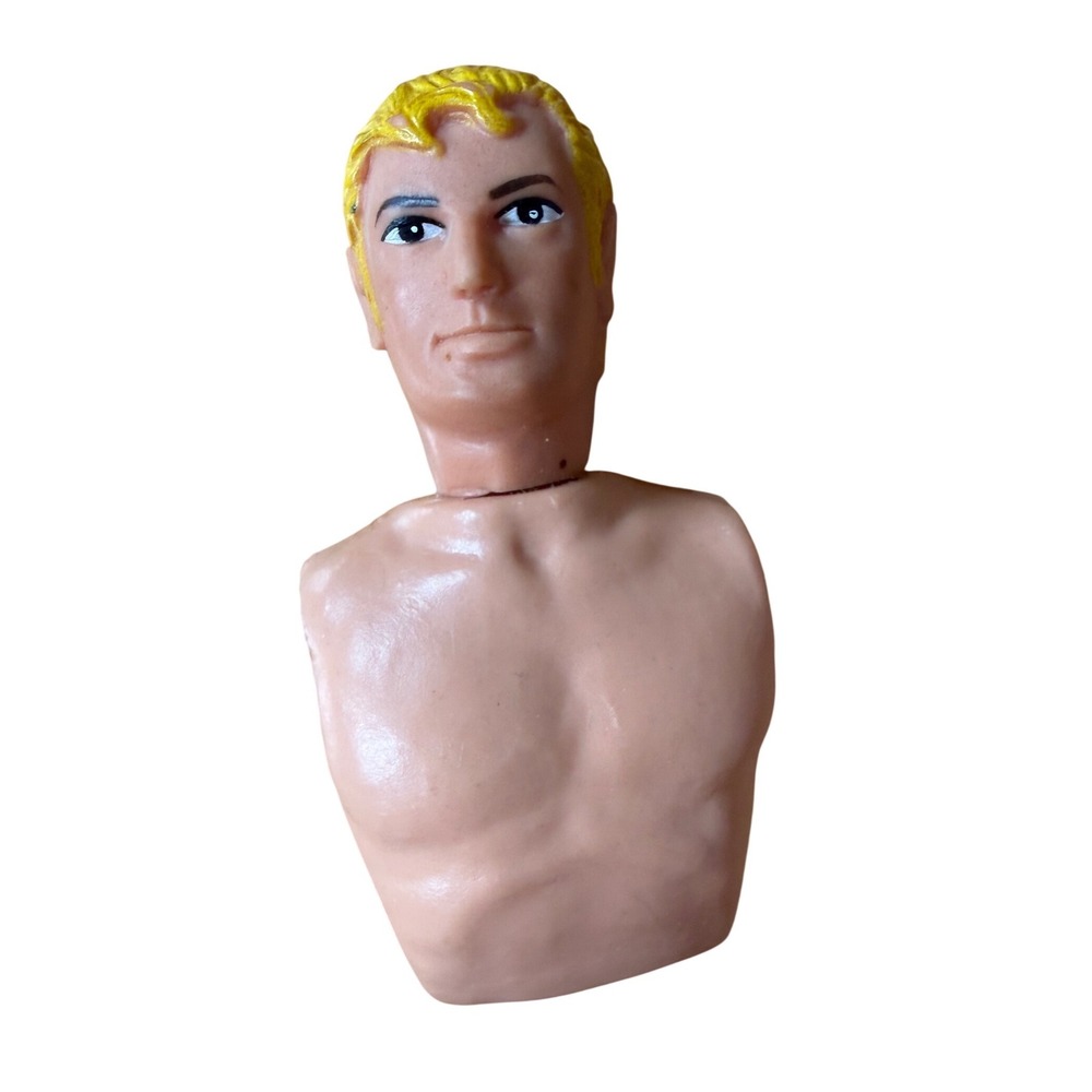Vintage 1972 Mego Corporation Aquaman action figure head and torso replacement